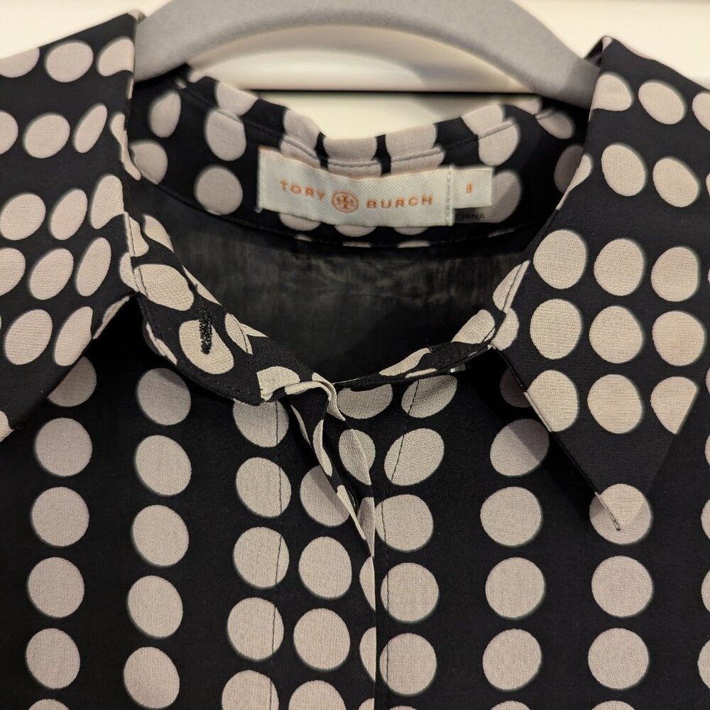 Tory Burch Silk Polka Dot Dress Size 8 - Picture 4 of 9